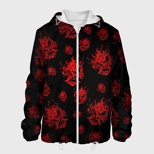 Мужская куртка RED SAMURAI PATTERN / 3D-Белый – фото 1