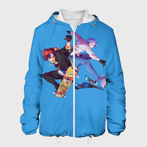 Мужская куртка На скейте в бесконечность / 3D-Белый – фото 1