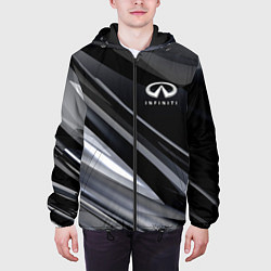 Куртка с капюшоном мужская Infiniti, цвет: 3D-черный — фото 2