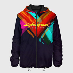 Куртка с капюшоном мужская CYBERPUNK 2077 CITY, цвет: 3D-черный