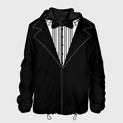Куртка с капюшоном мужская Смокинг 2, цвет: 3D-черный