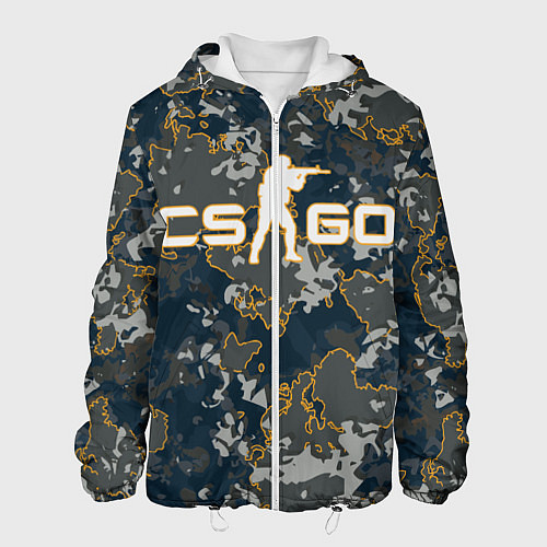 Мужская куртка CS:GO - Camo / 3D-Белый – фото 1