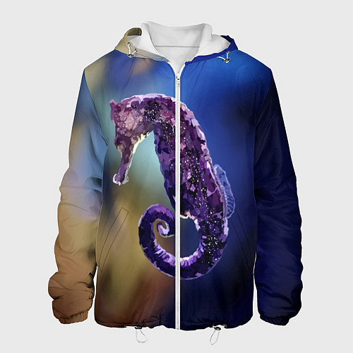 Мужская куртка Морской конёк / 3D-Белый – фото 1