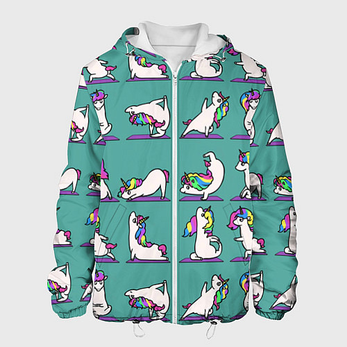 Мужская куртка Единороги Зарядка / 3D-Белый – фото 1