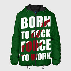 Куртка с капюшоном мужская Рок песня, цвет: 3D-черный