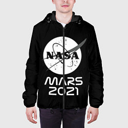 Куртка с капюшоном мужская NASA Perseverance, цвет: 3D-черный — фото 2
