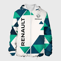 Куртка с капюшоном мужская Renault, цвет: 3D-белый