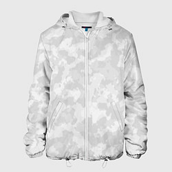 Куртка с капюшоном мужская СНЕЖНЫЙ КАМУФЛЯЖ, цвет: 3D-белый