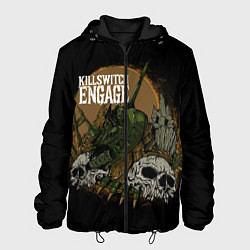 Куртка с капюшоном мужская Killswitch Engage, цвет: 3D-черный