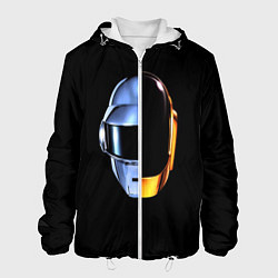 Куртка с капюшоном мужская Daft Punk, цвет: 3D-белый