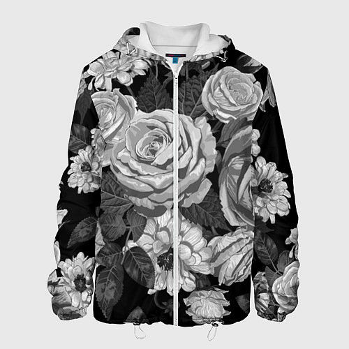 Мужская куртка Розы / 3D-Белый – фото 1