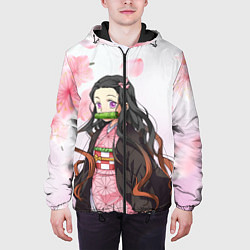 Куртка с капюшоном мужская НЕЗУКА NEZUKO, цвет: 3D-черный — фото 2