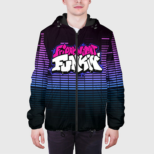 Мужская куртка Friday Night Funkin / 3D-Черный – фото 3