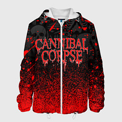 Куртка с капюшоном мужская CANNIBAL CORPSE, цвет: 3D-белый