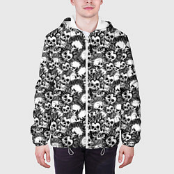 Куртка с капюшоном мужская Punks not Dead, цвет: 3D-белый — фото 2