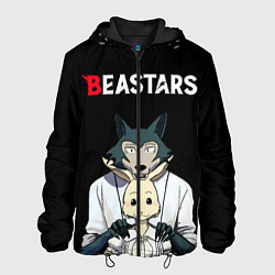 Куртка с капюшоном мужская Beastars Выдающиеся звери, цвет: 3D-черный
