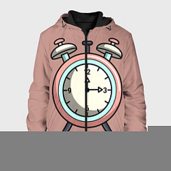 Куртка с капюшоном мужская Clock, цвет: 3D-черный