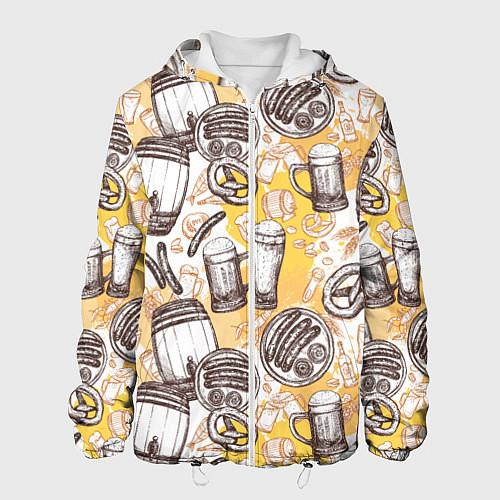 Мужская куртка Пиво Beer / 3D-Белый – фото 1