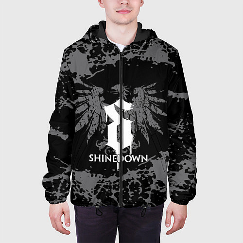 Мужская куртка Shinedown / 3D-Черный – фото 3
