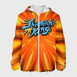 Куртка с капюшоном мужская Shaman King, цвет: 3D-белый