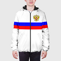 Куртка с капюшоном мужская СБОРНАЯ РОССИИ 2021, цвет: 3D-черный — фото 2