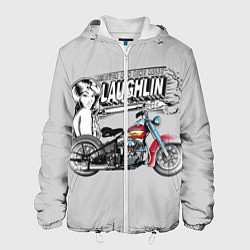 Куртка с капюшоном мужская Bike Rally Laughlin 2018, цвет: 3D-белый
