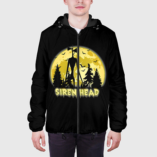 Мужская куртка Siren Head Yellow Moon / 3D-Черный – фото 3