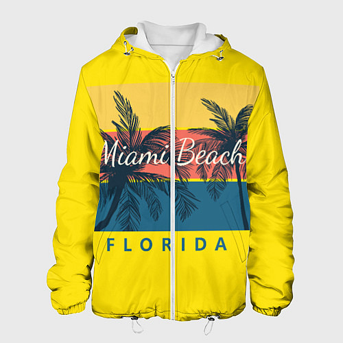 Мужская куртка Майами-Бич / 3D-Белый – фото 1