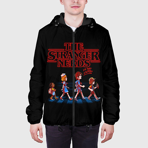Мужская куртка The Stranger Nerds / 3D-Черный – фото 3