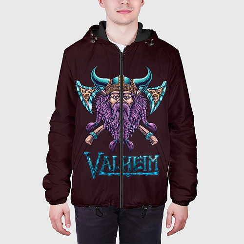 Мужская куртка Valheim Viking / 3D-Черный – фото 3