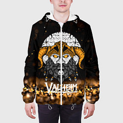 Куртка с капюшоном мужская Valheim Viking Gold, цвет: 3D-белый — фото 2