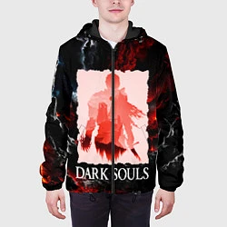 Куртка с капюшоном мужская DARKSOULS GAME, цвет: 3D-черный — фото 2