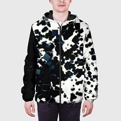 Куртка с капюшоном мужская KUBIKI, цвет: 3D-черный — фото 2