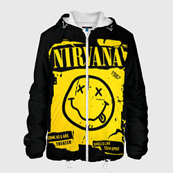 Куртка с капюшоном мужская Nirvana 1987, цвет: 3D-белый