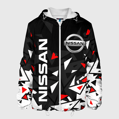 Мужская куртка NISSAN НИССАН ОСКОЛКИ / 3D-Белый – фото 1