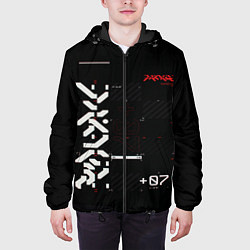 Куртка с капюшоном мужская CuberPunk 2077, цвет: 3D-черный — фото 2