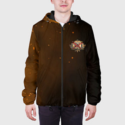 Куртка с капюшоном мужская Путь изгнанника Path of Exile спина Z, цвет: 3D-черный — фото 2