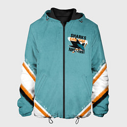 Куртка с капюшоном мужская Sharks NHL, цвет: 3D-черный