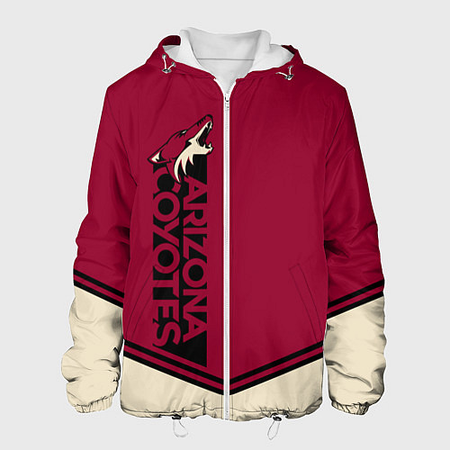 Мужская куртка Arizona Coyotes / 3D-Белый – фото 1