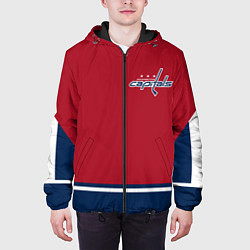 Куртка с капюшоном мужская Washington Capitals, цвет: 3D-черный — фото 2