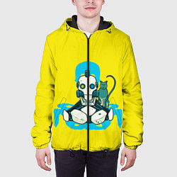 Куртка с капюшоном мужская Любовь, смерть и роботы, цвет: 3D-черный — фото 2