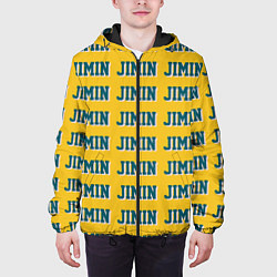 Куртка с капюшоном мужская BTS Jimin, цвет: 3D-черный — фото 2