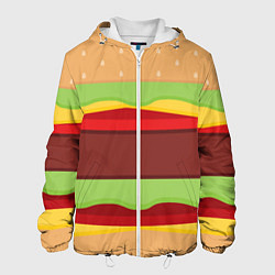 Куртка с капюшоном мужская Бутерброд, цвет: 3D-белый