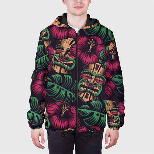 Мужская куртка Тропический / 3D-Черный – фото 3