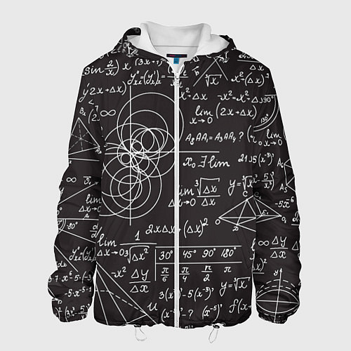 Мужская куртка Алгебра и Геометрия / 3D-Белый – фото 1