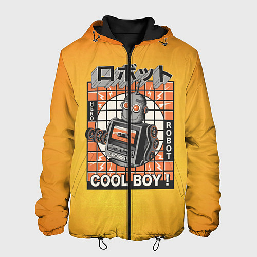 Мужская куртка Ретро робот cool boy / 3D-Черный – фото 1