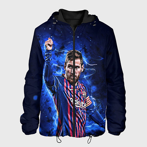 Мужская куртка Lionel Messi Barcelona 10 / 3D-Черный – фото 1