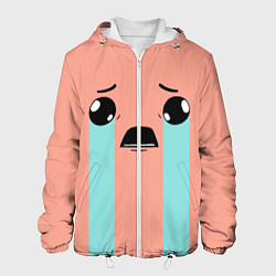 Куртка с капюшоном мужская Crying Isaac, цвет: 3D-белый