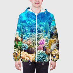 Куртка с капюшоном мужская Риф, цвет: 3D-белый — фото 2