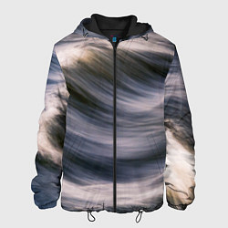 Куртка с капюшоном мужская Море волнуется, цвет: 3D-черный